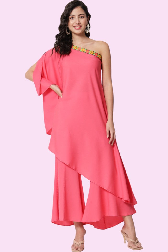 PANKHUDI PEACH SUIT FOR WOMEN