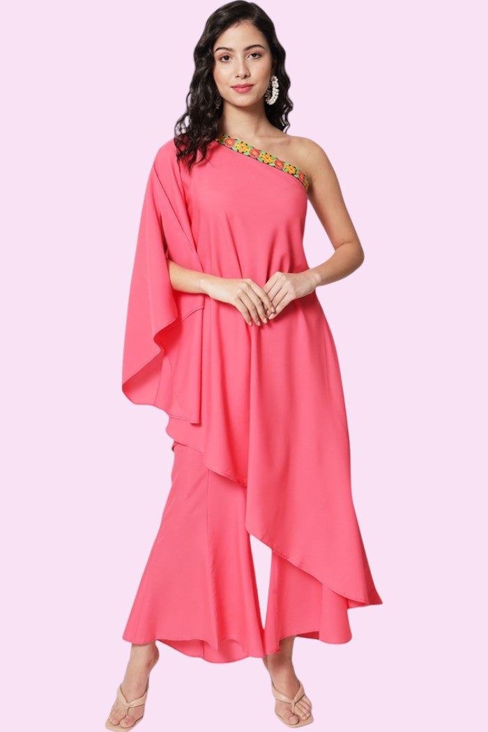 PANKHUDI PEACH SUIT FOR WOMEN